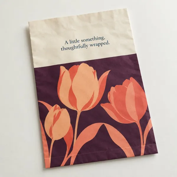 Flat Paper Merchandise Bags packaging